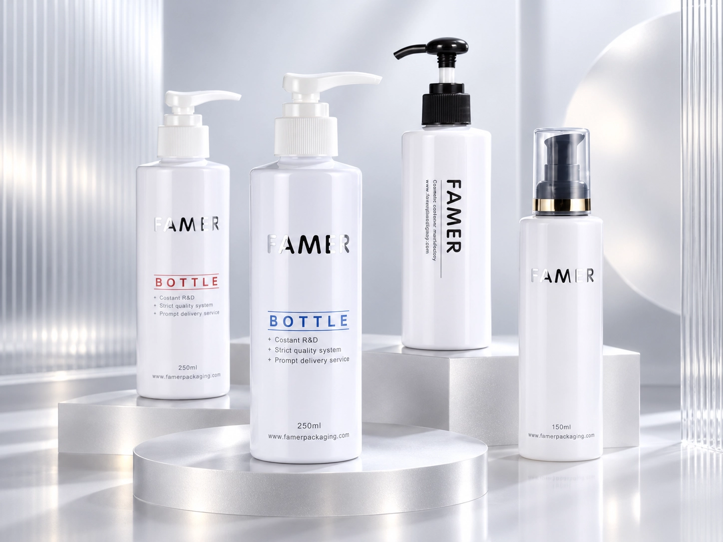 125ml–400ml PET Lotion Cosmetic Bottles